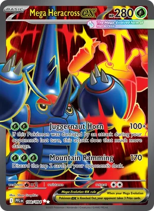 Mega Heracross ex Phantasmal Flames Pokémon TCG Ultra Rare 108