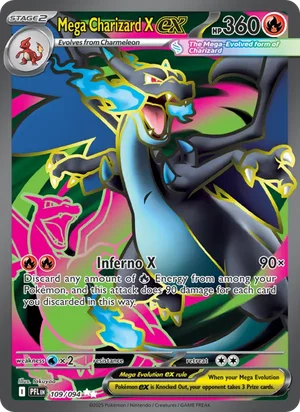 Mega Charizard X ex Phantasmal Flames Pokémon TCG Ultra Rare 109
