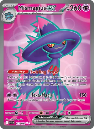 Mismagius ex Phantasmal Flames Pokémon TCG Ultra Rare 112