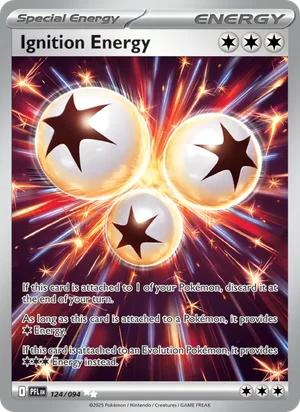 Ignition Energy Phantasmal Flames Pokémon TCG Ultra Rare 124