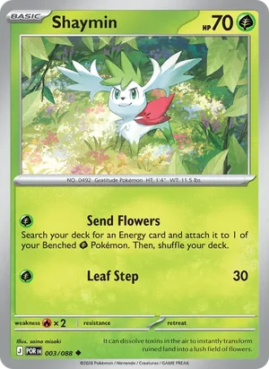 Shaymin 003/088 Uncommon, Perfect Order Pokémon TCG card