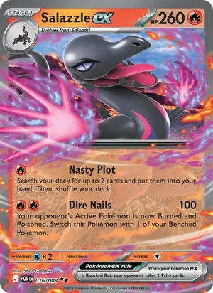 Salazzle ex 016/088 Double Rare, Perfect Order Pokémon TCG card