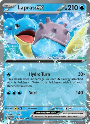 Lapras ex 022/088 Double Rare, Perfect Order Pokémon TCG card