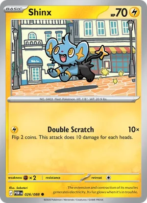Shinx 026/088 Common, Perfect Order Pokémon TCG card