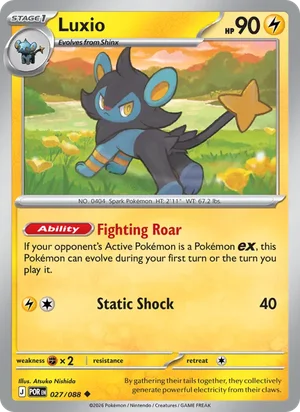 Luxio 027/088 Uncommon, Perfect Order Pokémon TCG card