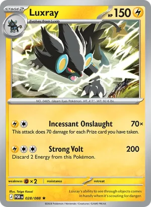 Luxray 028/088 Rare, Perfect Order Pokémon TCG card