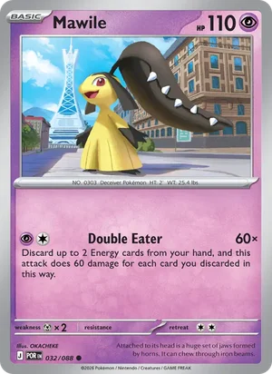 Mawile 032/088 Common, Perfect Order Pokémon TCG card