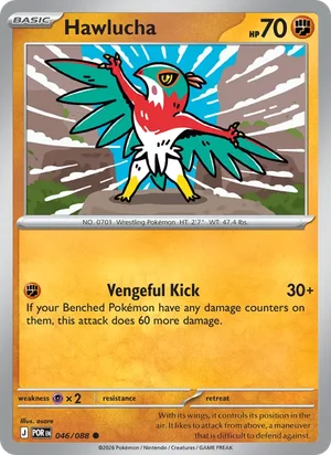 Hawlucha 046/088 Common, Perfect Order Pokémon TCG card
