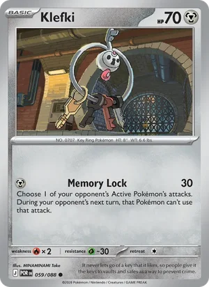 Klefki 059/088 Common, Perfect Order Pokémon TCG card