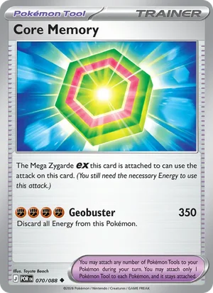 Core Memory 070/088 Uncommon, Perfect Order Pokémon TCG card