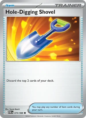 Hole-Digging Shovel 074/088 Common, Perfect Order Pokémon TCG card
