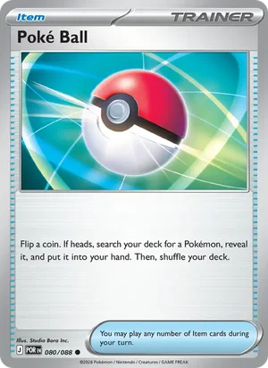 Poke Ball 080/088 Common, Perfect Order Pokémon TCG card
