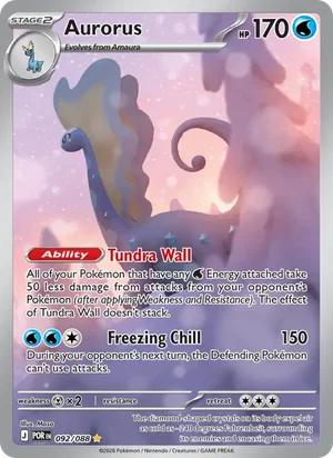 Aurorus 092/088 Illustration Rare, Perfect Order Pokémon TCG card