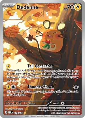 Dedenne 093/088 Illustration Rare, Perfect Order Pokémon TCG card