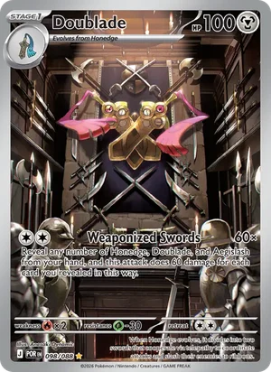 Doublade 098/088 Illustration Rare, Perfect Order Pokémon TCG card