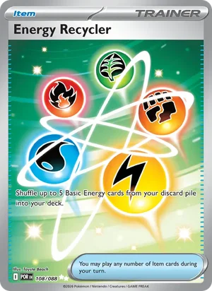 Energy Recycler 108/088 Ultra Rare, Perfect Order Pokémon TCG card