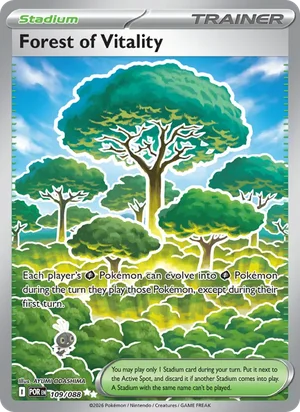 Forest of Vitality 109/088 Ultra Rare, Perfect Order Pokémon TCG card
