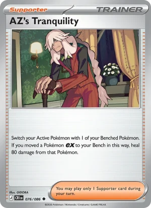 AZ's Tranquility 076/086 Uncommon, Chaos Rising Pokémon TCG card
