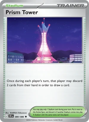 Prism Tower 080/086 Uncommon, Chaos Rising Pokémon TCG card
