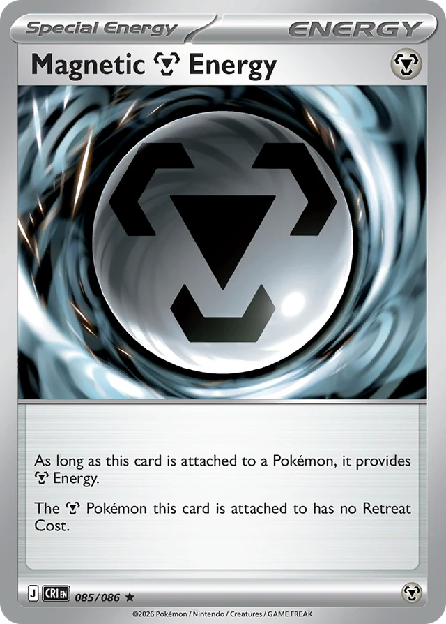 Magnetic Metal Energy 085/086 Rare, Chaos Rising Pokémon TCG card