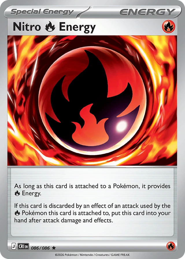 Nitro R Energy 086/086 Rare, Chaos Rising Pokémon TCG card