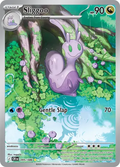 Sliggoo 095/086 Illustration Rare, Chaos Rising Pokémon TCG card