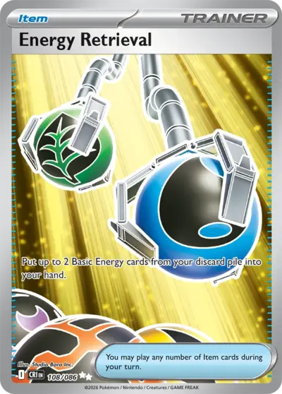 Energy Retrieval 108/086 Ultra Rare, Chaos Rising Pokémon TCG card