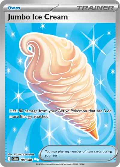 Jumbo Ice Cream 109/086 Ultra Rare, Chaos Rising Pokémon TCG card