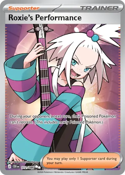 Roxie's Performance 112/086 Ultra Rare, Chaos Rising Pokémon TCG card