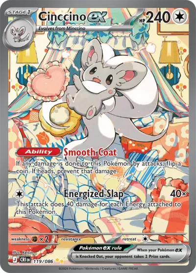 Cinccino ex 119/086 Chaos Rising