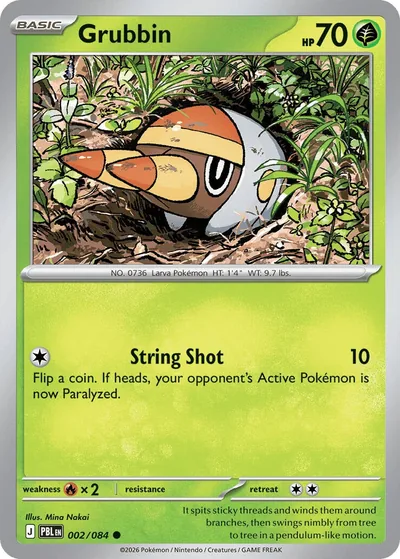Grubbin Pitch Black Pokémon TCG 002/084