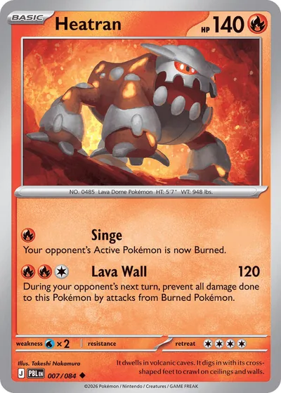 Heatran Pitch Black Pokémon TCG 007/084