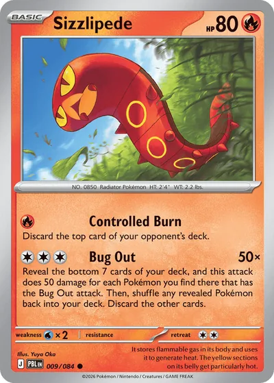 Sizzlipede Pitch Black Pokémon TCG 009/084