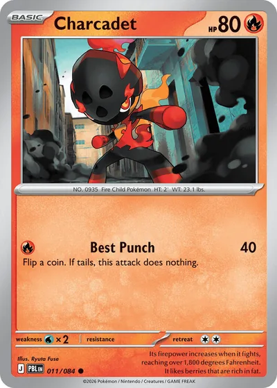 Charcadet Pitch Black Pokémon TCG 011/084