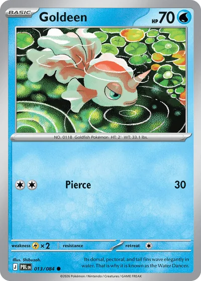 Goldeen Pitch Black Pokémon TCG 013/084