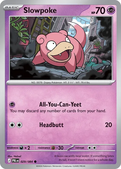 Slowpoke Pitch Black Pokémon TCG 029/084