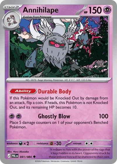 Annihilape Pitch Black Pokémon TCG 041/084