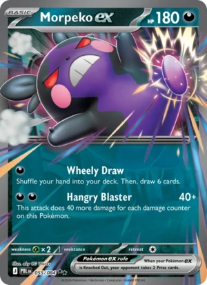 Morpeko ex 055/084 Double Rare, Pitch Black Pokémon TCG card