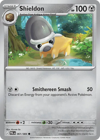 Shieldon Pitch Black Pokémon TCG 061/084