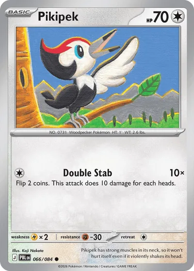 Pikipek Pitch Black Pokémon TCG 066/084