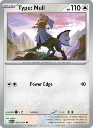 Type: Null 069/084 Common, Pitch Black Pokémon TCG card