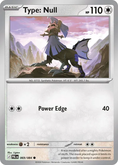 Type: Null Pitch Black Pokémon TCG 069/084