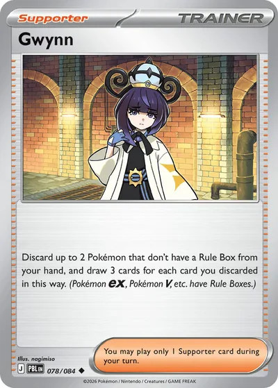 Gwynn Pitch Black Pokémon TCG 078/084