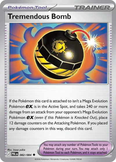 Tremendous Bomb Pitch Black Pokémon TCG 082/084
