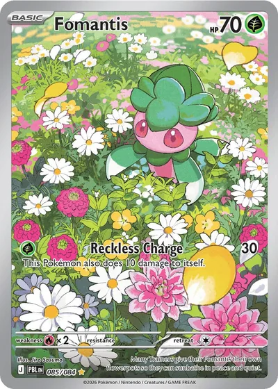 Fomantis Pitch Black Pokémon TCG IR 085/084