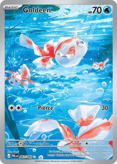 Goldeen Pitch Black Pokémon TCG IR 087/084