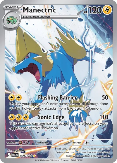 Manectric Pitch Black Pokémon TCG IR 089/084