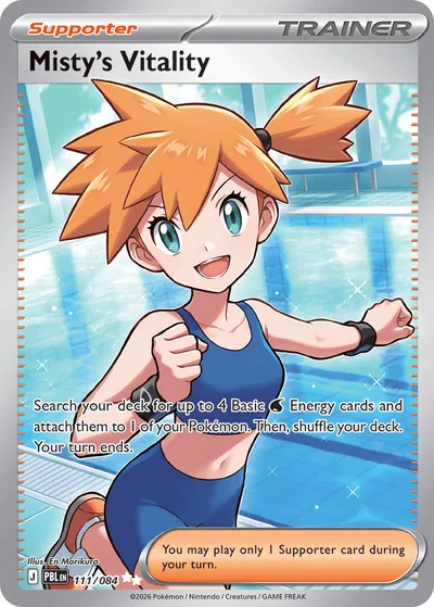 Misty's Vitality Pitch Black Pokémon TCG UR 111/084
