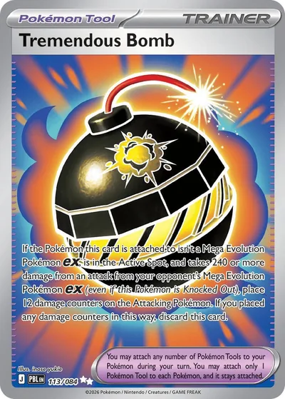 Tremendous Bomb Pitch Black Pokémon TCG UR 113/084