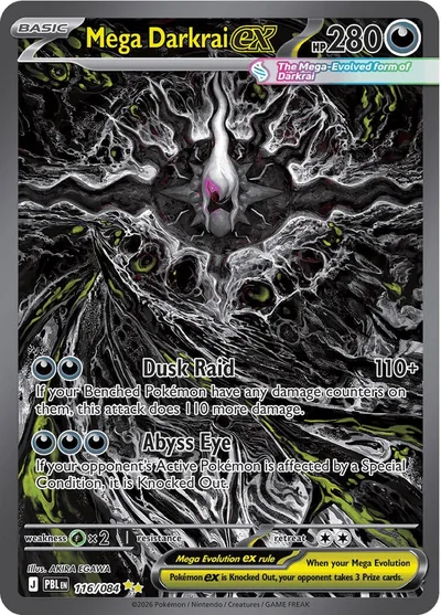 Mega Darkrai ex 116/084 SIR — Pitch Black